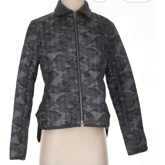 BANANA REPUBLIC Camo Quilted Full Zip Jacket XS Excellent Condition - Picture 3 of 6